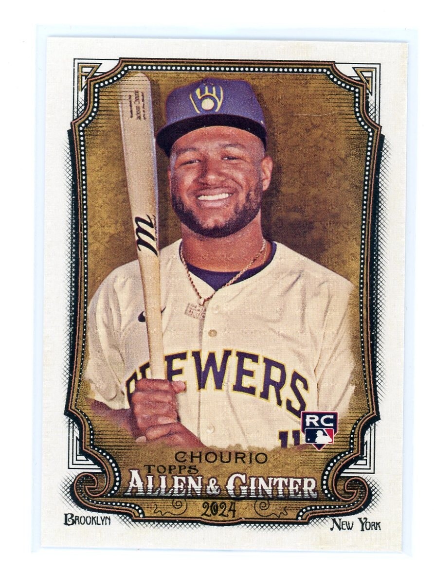 JACKSON CHOURIO 2024 Allen & Ginter #276 RC Milwaukee Brewers