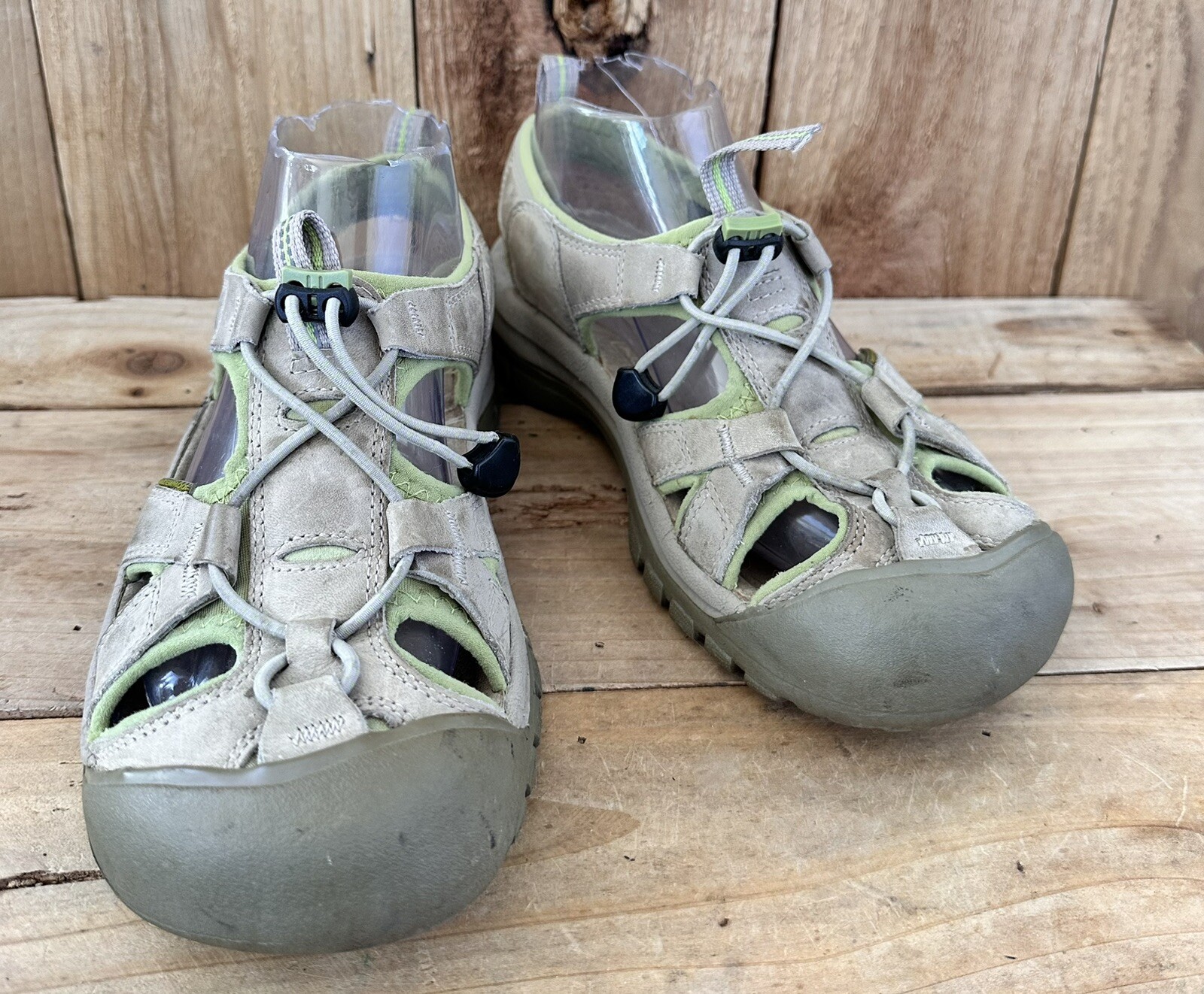 Sandali estivi Keen Newport scarpe impermeabili da trekking kaki marrone donna taglia 8