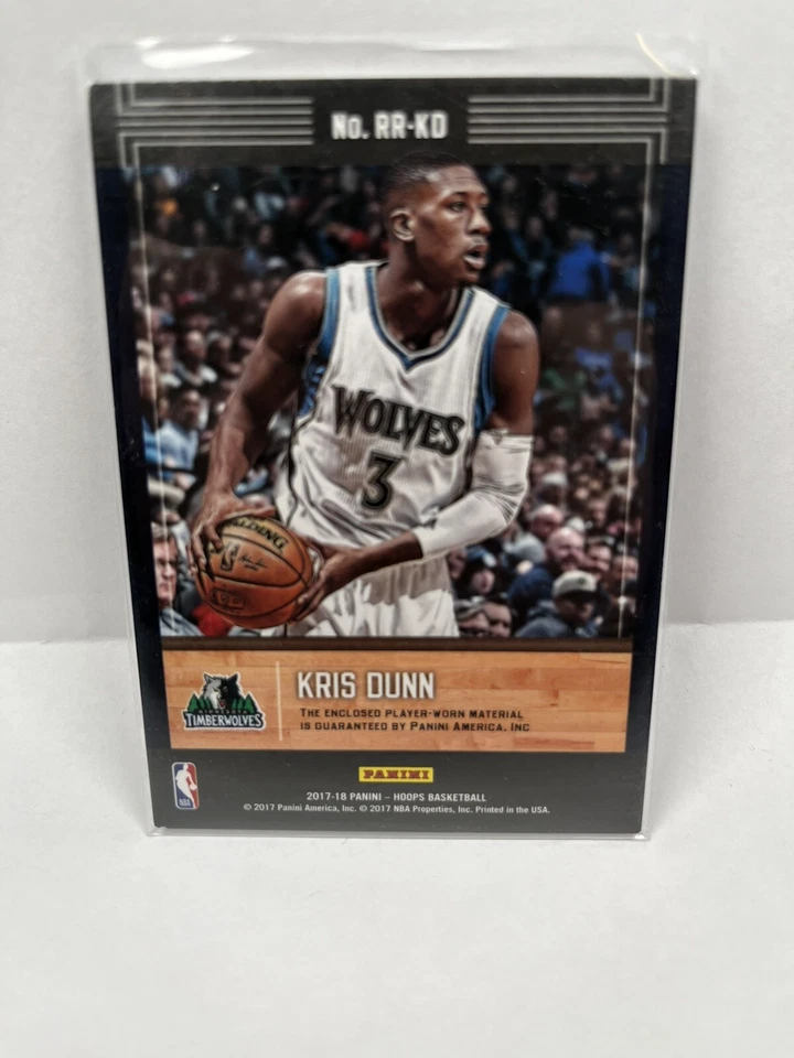 Kris Dunn 2017-18 NBA Hoops Jersey Card #RR-KD - Image 2 of 2