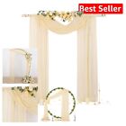 Versatile 29" x 20Ft Champagne Sheer Panels - Ideal for Wedding Decor & Events