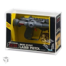 GW Acrylic Display CASE - Boxed Vintage Star Wars Biker Scout Pistol (AVC-047)