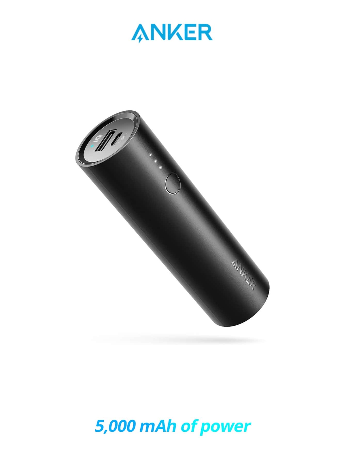Anker PowerCore 5000 Ultra-Compact 5000mAh Portable Charger with USB-C