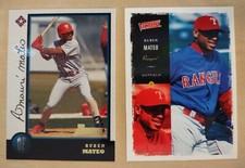 1998 Topps Bowman MLB Rookie Ruben Mateo #396 Rangers Victory 2000 #235 Lot 2