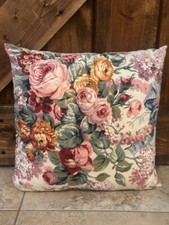 Vintage Decorative Pillow Retired Ralph Lauren Allison Floral Cottagecore USA