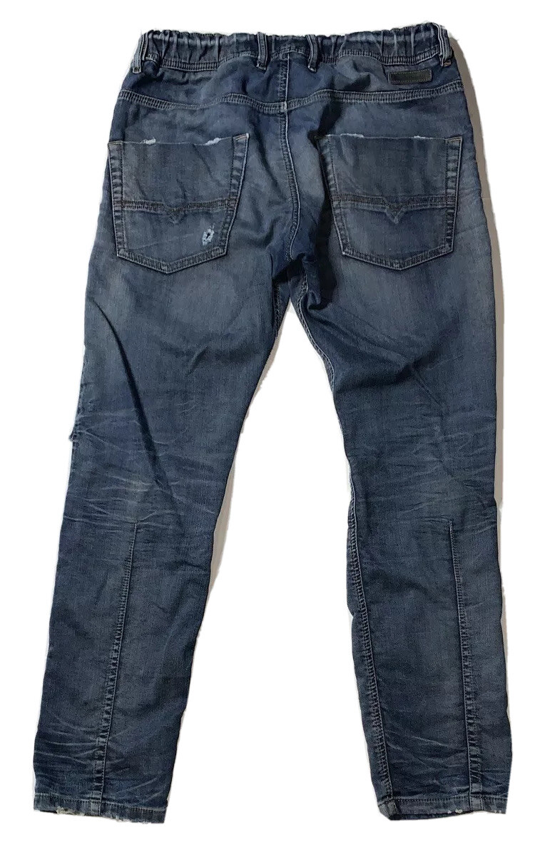 Preowned- Diesel Krooley Distressed Stretch Denim Sweatpants Preowned- Diesel Krooley Distressed Stretch Denim Sweatpants