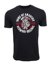 SONS OF ANARCHY REDWOOD ORIGINAL MENS BLACK T SHIRT