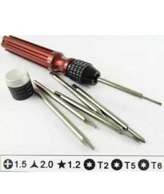 Best 889B 6 in 1 Kit Set Screwdriver T2/T5/T6/PH000/1.2/Y2.0 Mobile Cell Phone R