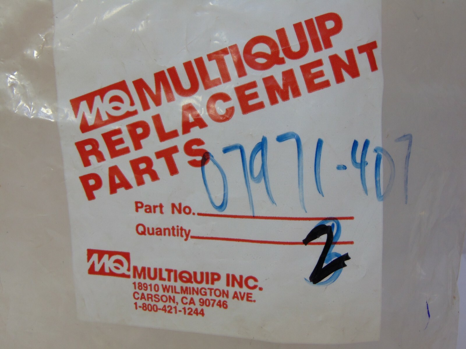 NEW MULTIQUIP REPLACEMENT PARTS SHAFT SEAL LOT OF 2 07971 407 eBay