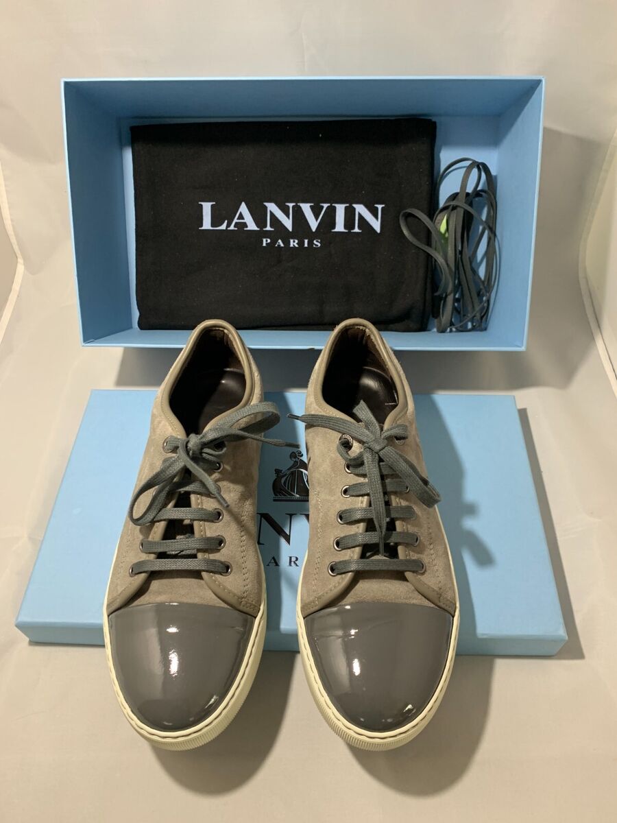 Lanvin Cap Toe Sneakers In Grey Suede Leather (Size EU 40 Lanvin Cap Toe Sneakers In Grey Suede Leather (Size EU 40