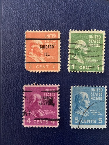 Serie di Francobolli U.S.A, da 1/2 Cent a 9 Cent - Foto 2 di 5