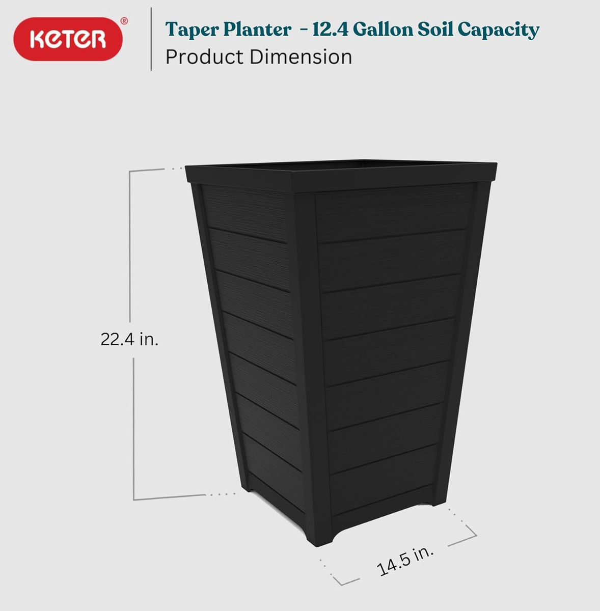 （ikuten ）SRL TAPERED-S P-PLANT POT2個 Tall Round Tapered Metal Planter 36in x 54in & 24in x 38in