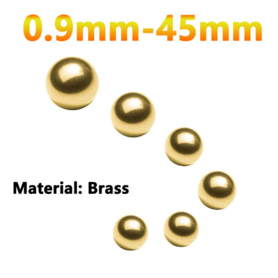 Brass Solid Balls High Precision Smooth Ball 0.9mm 1mm 2mm 3mm 4mm 5mm 6mm-45mm