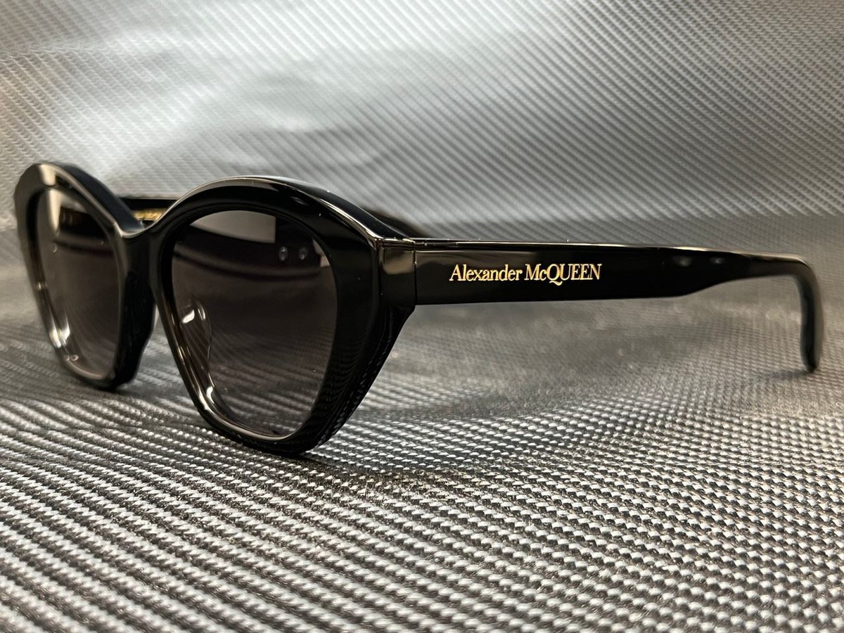 サングラス ALEXANDER MCQUEEN Woman Sunglasses Black AM0355S 001 ALEXANDER McQUEEN AM0355S 001 Black Cat Eye 54 mm Women's