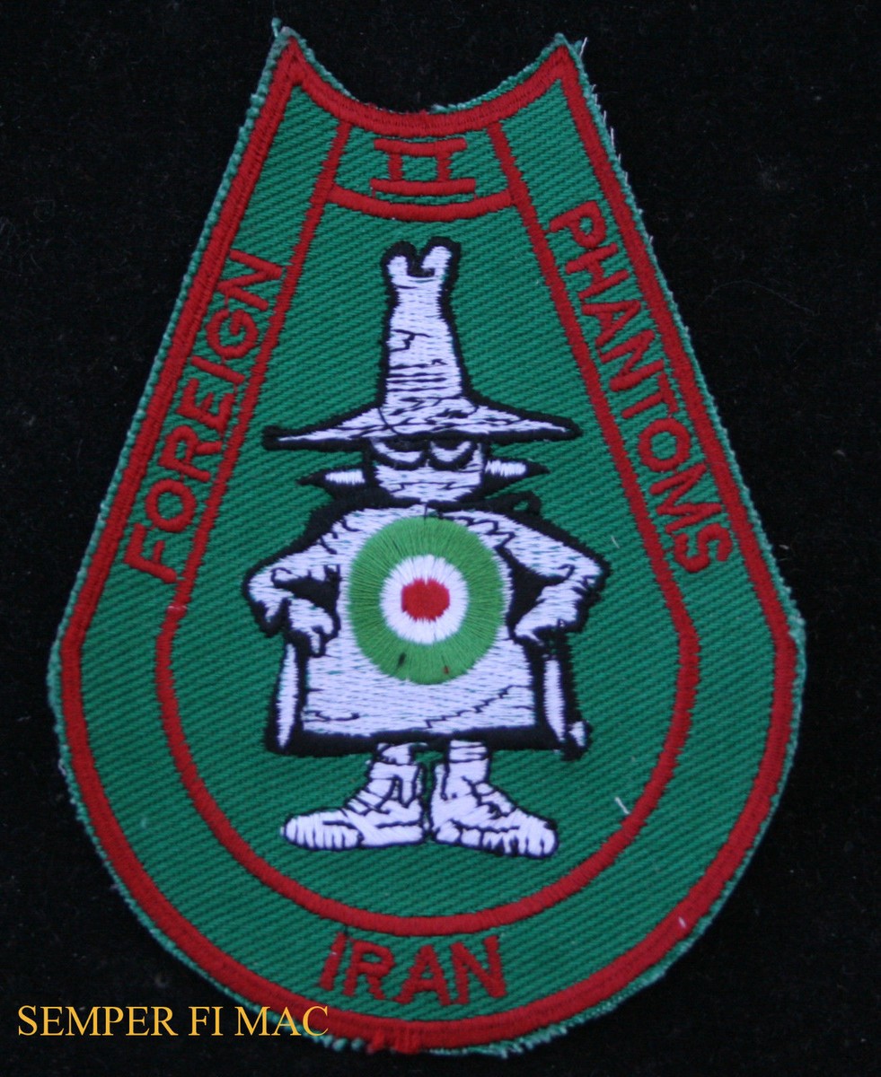 IRANIAN AIR FORCE AF IRAN F-4 PHANTOM II PATCH SPOOK PIN UP