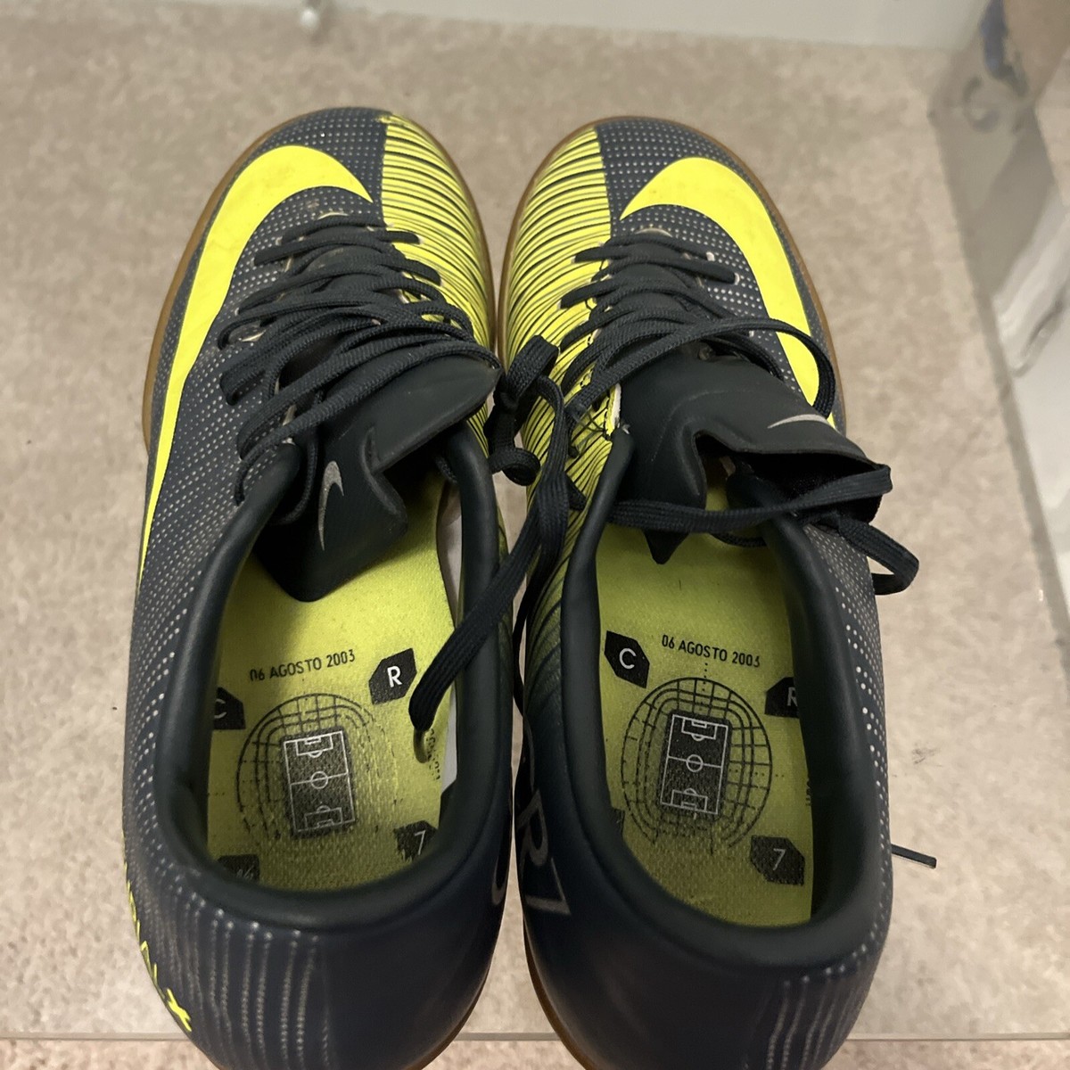Nike Mercurial X CR7 フットサルシューズ Nike Mercurial X CR7 Green/Volt 3.5Y Soccer Shoes | eBay