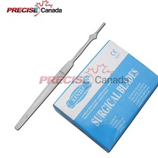 100 Scalpel Blades 10  Scalpel Handle 7 Surgical Dental ENT Instruments
