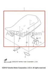 NEW OEM YAMAHA RAPTOR 90 SEAT SADDLE FOAM COMPLETE ASSEMBLY