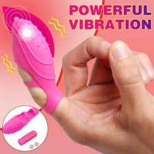 Finger Vibrator G-spot Clit Massager Stimulator Sex Toys for Women Couples Adult