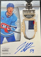 2022-23 UD THE CUP ROOKIE 4-COLOR PATCH RPA AUTO JORDAN HARRIS RC #057/249