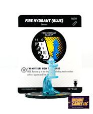 DC Heroclix Fire Hydrant Blue  s039 w/ Card Batman Team Up Set