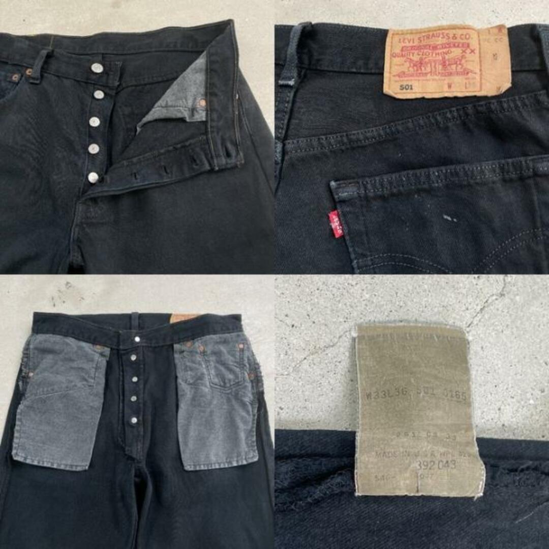 90s Levi's 501 0165 Black Denim Pants Straight Mens W33 Used 90s Levi's 501 0165 Black Denim Pants Straight Mens W33 Used