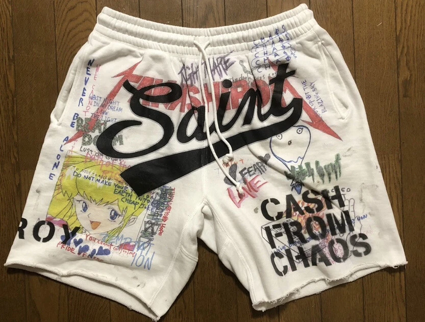 Saint Michael Takashi Murakami Sweat Shorts