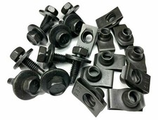 516 Fender Bolts U-nut Clips For Ford Lincoln Mercury 10 Each 1537bb