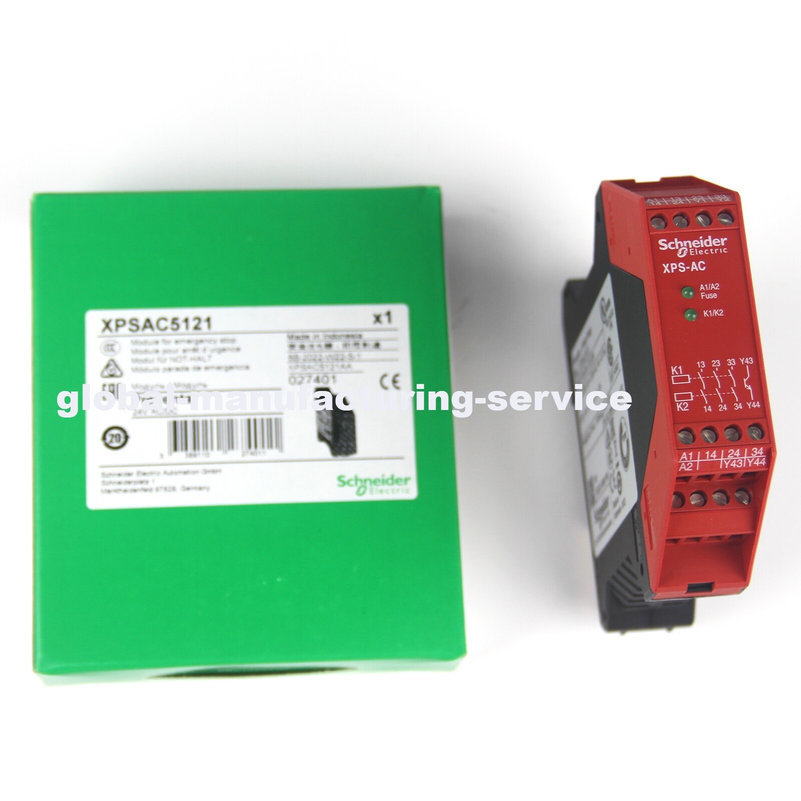 New In Box SCHNEIDER Telemecanique XPSAC5121 Emergency Stop Module