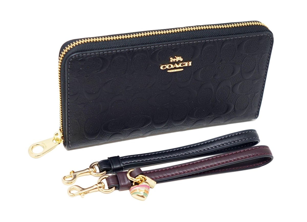 日本未入荷☆Coach CAV57 Boxed Long Zip Around Wallet 花柄