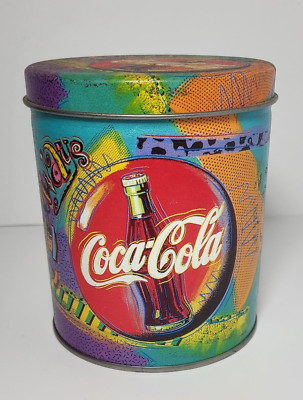 Always Coca Cola Decorative Memorabilia Tin Can With Lid 5''