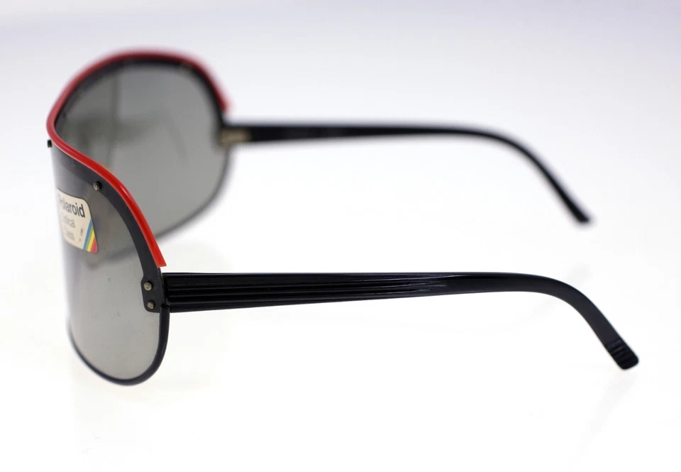 Gafas de sol Polaroid 4605B vintage para hombre escudo-circa años 80-NUEVO STOCK ANTIGUO-26g Foto 3 de 4