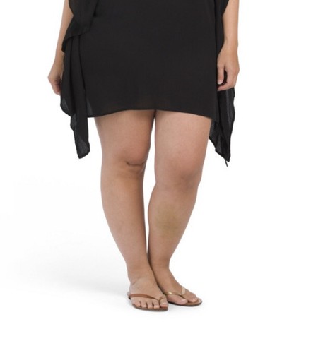 Copricostume donna🌿Nuovo LA BLANCA Capri stringato nero caftano taglia 3X - Foto 2 di 5