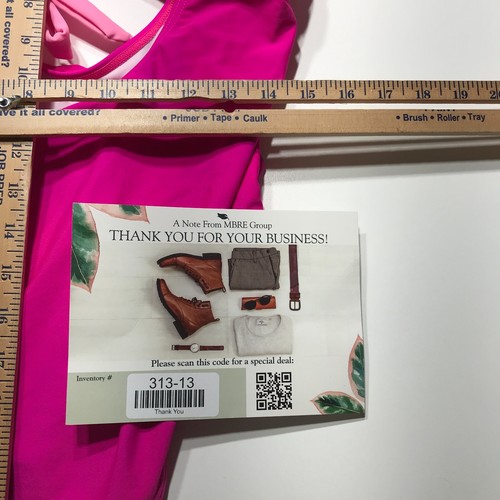 Unbranded One Piece Swimsuit Womens Size 20W Plus Pink Cut Out Ruched Bottom - Picture 10 of 10