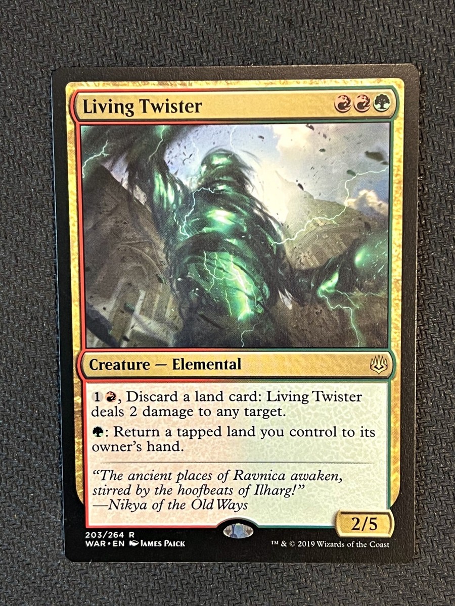 MTG Magic the Gathering Rare Living Twister War of the Spark