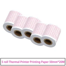 5RollThermal Printer Printing Paper for ECG Machine CE Patient Monitor  50mm*20M