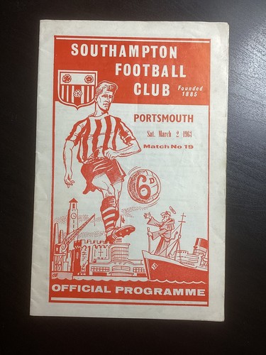 1962-63 Southampton v Portsmouth  Division 2 Programme