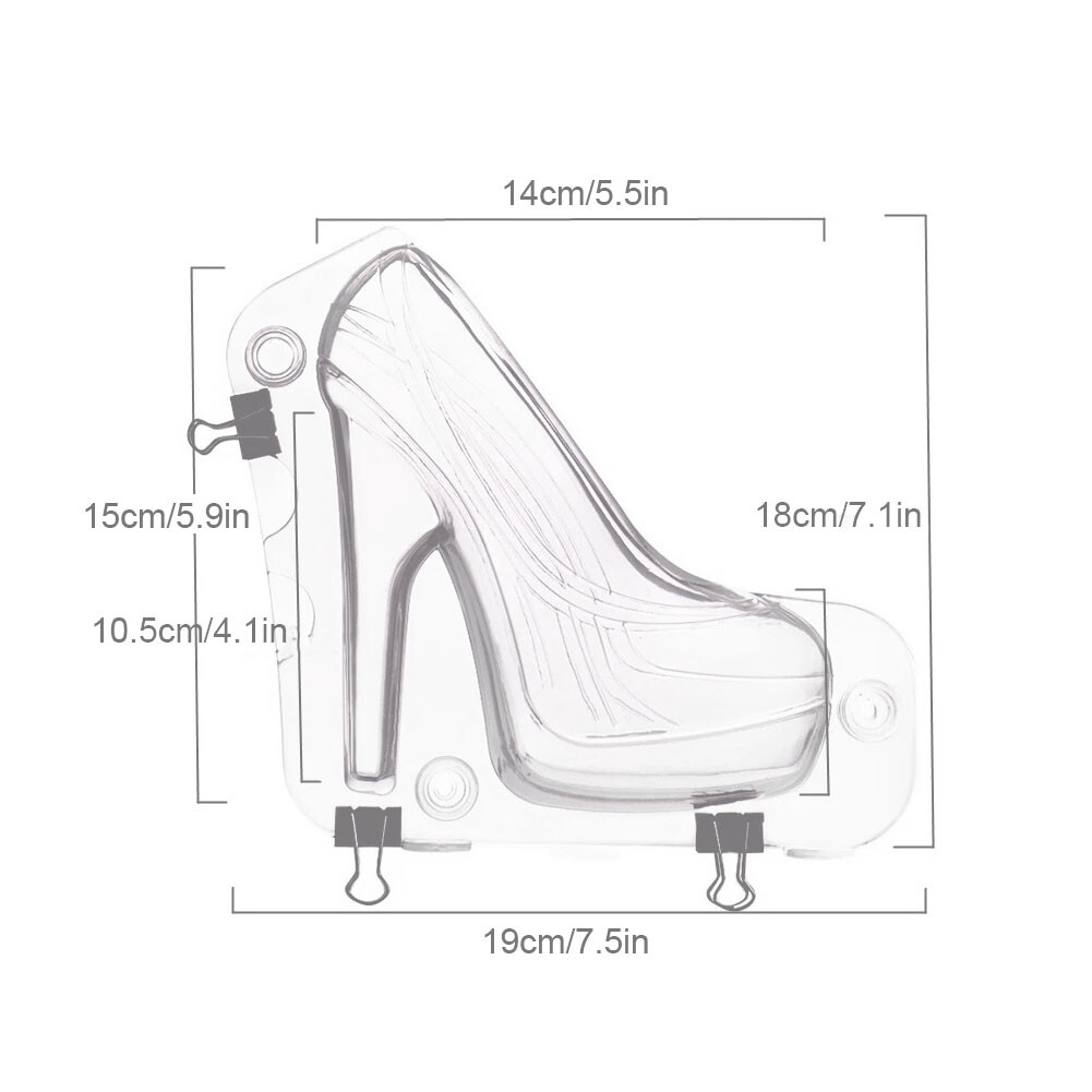 High Heel Chocolate Mold Kitchen Dessert Restaurant Shoe Shaped Candy high-heel-chocolate-mold-kitchen-dessert-restaurant-shoe-shaped-candy