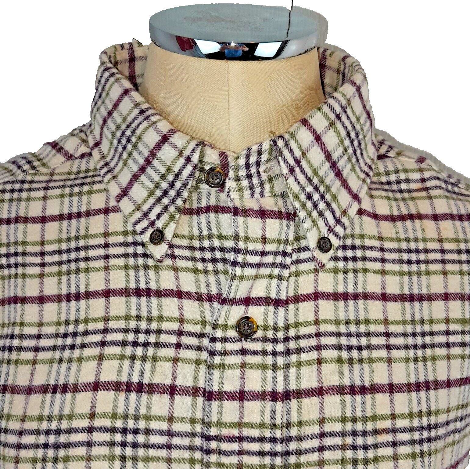 Camicia Saville Fila Uomo Grande Beige Pagata Bottoni Flanella Outdoor Shacket