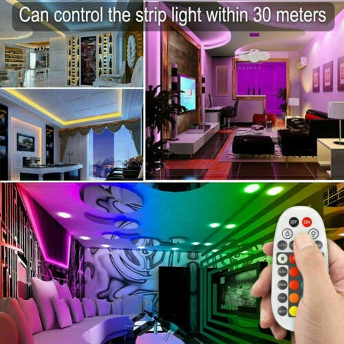 Bluetooth LED Einbaustrahler flach 5W RGB Einbauspot Deckenspot + Fernbedienung - Bild 2 von 4