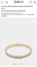 michael kors premium signature bangle