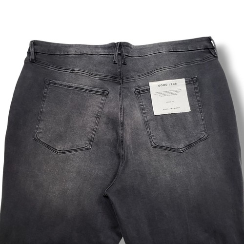 Good American Always Fits Skinny Jeans Womens 28-32 Good Legs Distressed Black - Picture 6 of 10
