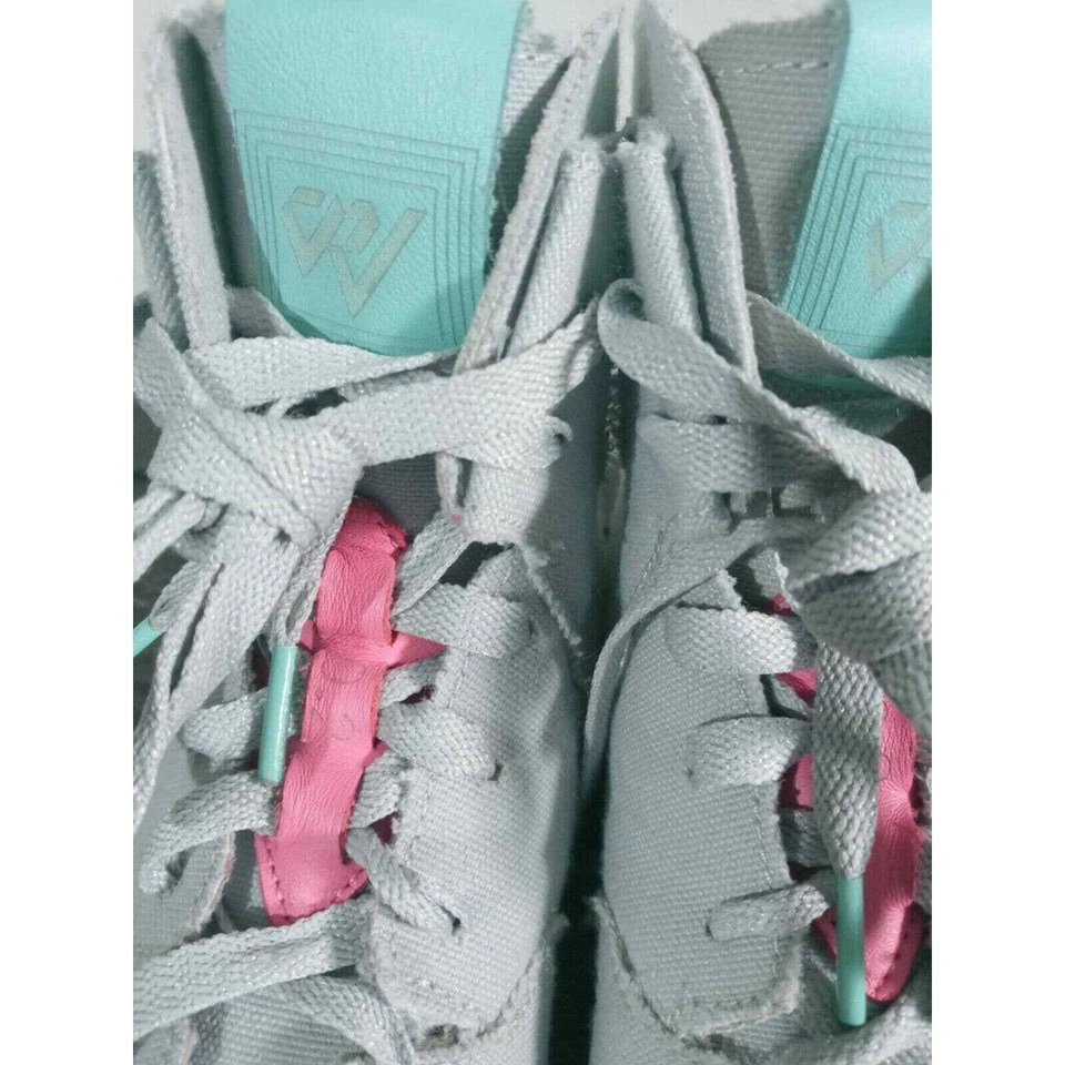 Nike Jordan Westbrook Gris Goma Tenis Zapatos de caña alta Hiper Turquesa Juventud 5.5 Foto 4 de 4