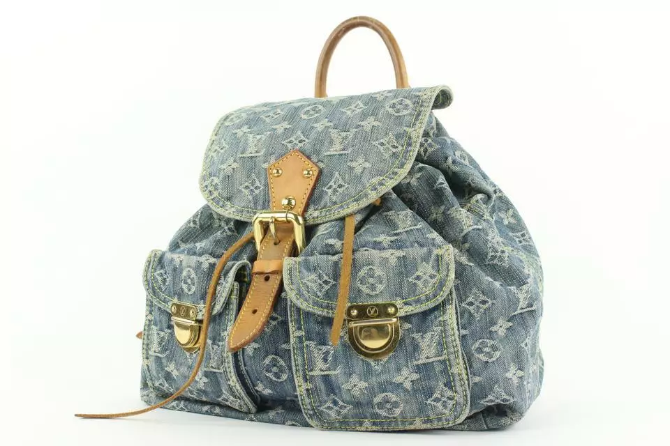 Louis Vuitton Denim Sac A Dos Gm Backpack 48% off retail