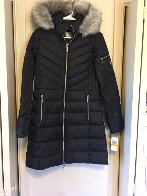 michael kors burgundy puffer coat
