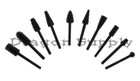 New 10pc Alloy Steel Carbon RASP Burr Set 1/8" Wood Rotary Tool #RA8112