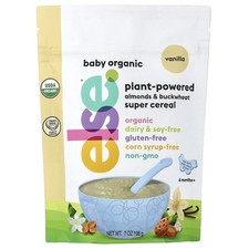 Baby Organic, Plant-Powered Almonds  Buckwheat Super Cereal, 6 Months ,