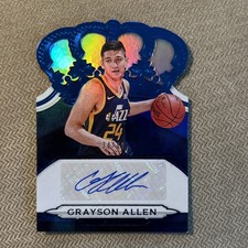 GRAYSON ALLEN 2018-19 Panini Crown Royale AUTO Autograph Blue 34/49 Card
