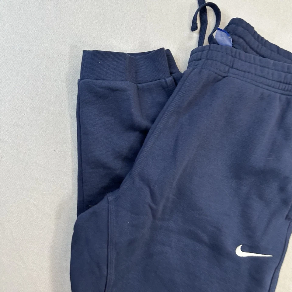 Nike Men’s Sweatpants Size XL Blue Fleece Pants Pockets Cotton Blend - Image 2 of 4