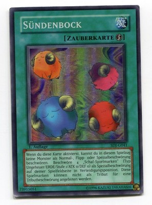 Yu-Gi-Oh! PLAYED/POOR Sündenbock Super Rare SDJ