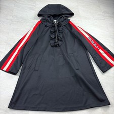 USED GUCCI RUFFLE DRESS WITH SIDE LOGO AND SHERRY-LINED JERSEY ACCEPTABLE